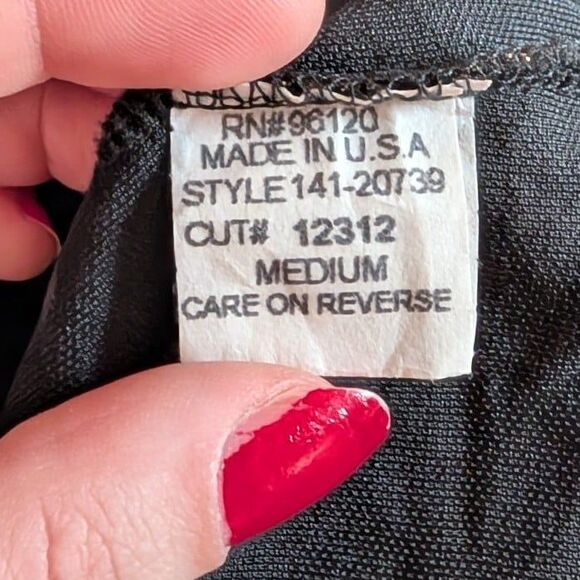 Misdemeanor Sparkly Vintage Cyber Y2k Black Cutout Blouse - Picture 5 of 5